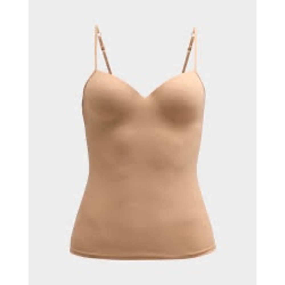 Hanro allure molded camisole nude tan women's size 36C basics bra tank top